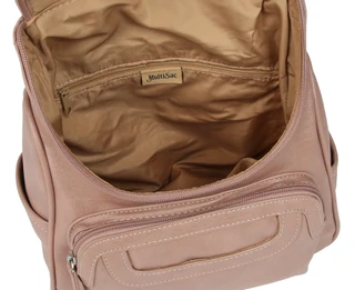 Thumbnail 3: MULTISAC Faux Leather Multi Pocket Backpack 