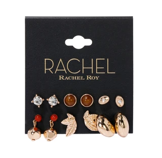Thumbnail 1: RACHEL ROY 6 Pk Stud & Huggie Earrings 