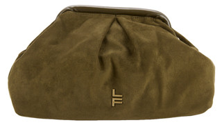 Thumbnail 1: London Fog Women's Faux Suede Lock Frame Convertible Clutch  