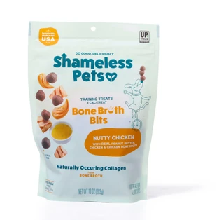 Thumbnail 1: Shameless Pets  10 oz Bone Broth Bits Dog Treats  
