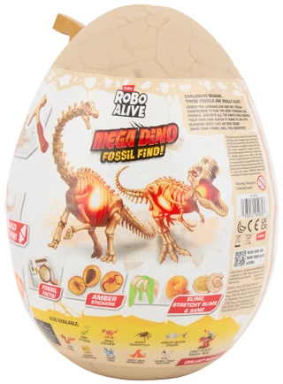 Thumbnail 2: Zuru 12 Pc Robo Alive Mega Dino Fossil Find Dig & Build Toy Set  