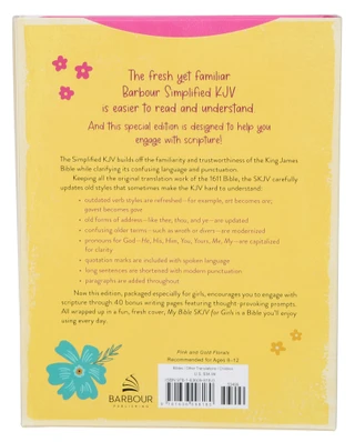 Thumbnail 2: Barbour Publishing Simplified King James Version My Bible For Girls  