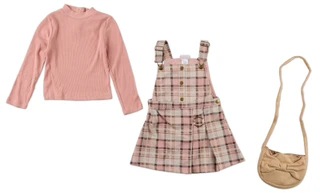 Thumbnail 2: Little Lass Girls 3 Pc Dress Set  