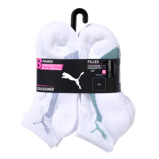 Thumbnail 2: Puma Big Girls 8 Pk Cushioned Quarter Crew Socks  