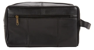 Thumbnail 3: NFL Saints  NFL New Orleans Saints  Leather Shave Kit Bag 