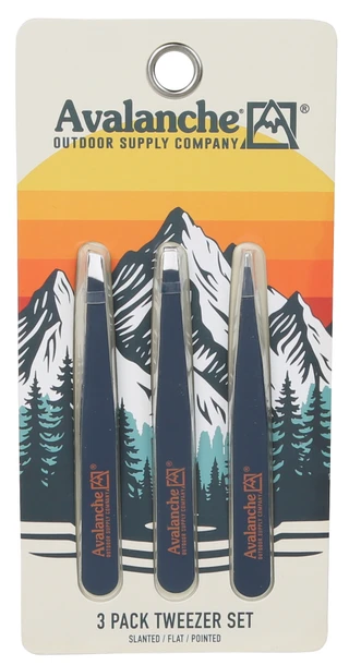 Thumbnail 1: AVALANCHE 3 Pk Tweezer Set  