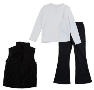 Thumbnail 1: 90 Degree Girls Active 3 Pc Pants Set  