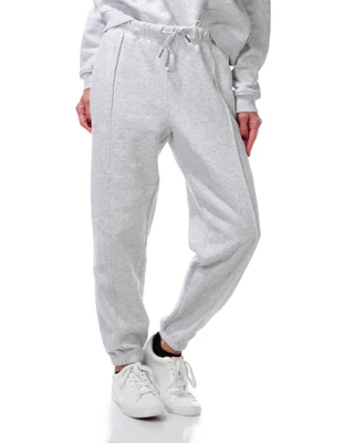 Thumbnail 2: 90 Degree 2 Pc Women's Long Sleeve Crew Neck Pintuck Jogger Pants Set 