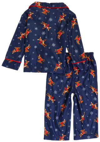 Thumbnail 2: Rudolph The Red-Nosed Reindeer Toddler Boys 2 Pc Christmas Character Pajama Pants Set 