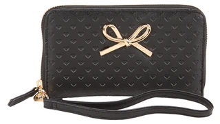 Thumbnail 1: Betsey Johnson Women's Zip Around Wallet w/ Wristlet  