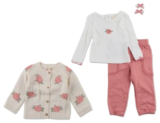 Thumbnail 1: Tahari Baby Girls 5 Pc Pants Set  