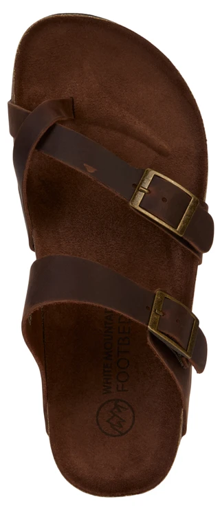 Thumbnail 3: White Mountain Women's Toe Loop Footbed Sandals  