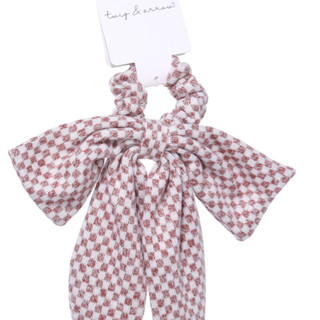 Thumbnail 2: TWIG & ARROW Women's Plaid Checker Pony Scarf Scrunchie  