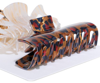 Thumbnail 2: TWIG & ARROW 3 Pc Assorted Tortoise Hair Clip Set  