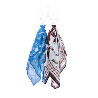 Thumbnail 1: TWIG & ARROW 2 Pc 20x20 Square Western Scarfs  
