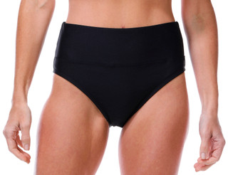 Thumbnail 1: N BY NEXT Women's Solid High Waisted Swim Brief Bottoms  