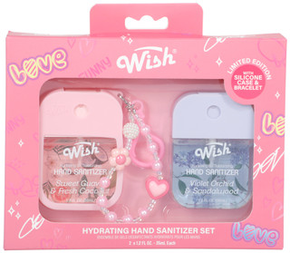 Thumbnail 1: Wish 2 Pk Hand Sanitizer Set w/ Silicone Case & Bracelet 