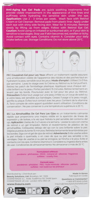 Thumbnail 2: Livaura 6 Pk Anti-Aging Eye Gel Pads  