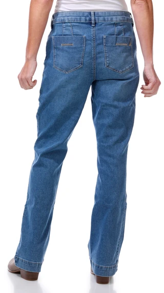 Thumbnail 2: Nautica Women's Demi Bootcut Jeans with Pintuck Detail 