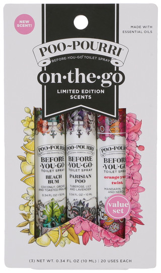 Thumbnail 1: POO-POURRI 3 Pk On-The-Go Poo-Pourri Limited Edition Scents  
