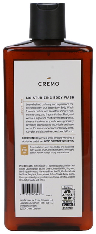 Thumbnail 2: CREMO 16 oz Men's Lively & Classic Body Wash  