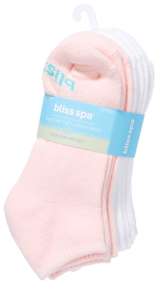 Thumbnail 1: Bliss Spa 5 Pk Women's Aloe Infused Super Soft Cushion Socks  
