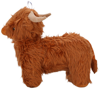Thumbnail 2: Petlou 16 In Highland Cow Crinkle & Squeak Dog Toy  