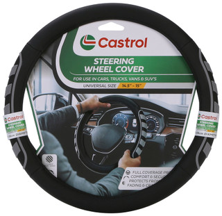 Thumbnail 1: Castrol Rubber Tire Tread Steering Wheel Cover  