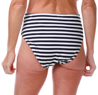 Thumbnail 3: N BY NEXT Women's Striped High Waisted Swim Brief Bottoms 
