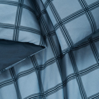 Thumbnail 7: CANNON Cannon Luka Grid Duvet Set 