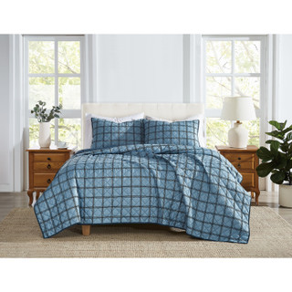 Thumbnail 1: CANNON Cannon Luka Grid Quilt Set 