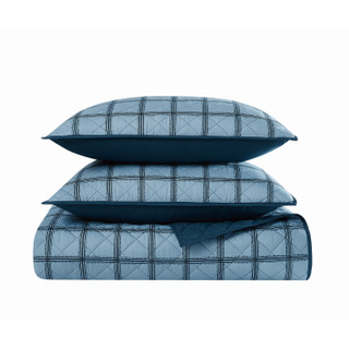 Thumbnail 18: CANNON Cannon Luka Grid Quilt Set 