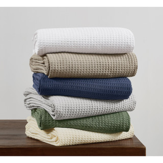 Thumbnail 6: CANNON Cannon Heritage Cotton Waffle Throw Blanket 
