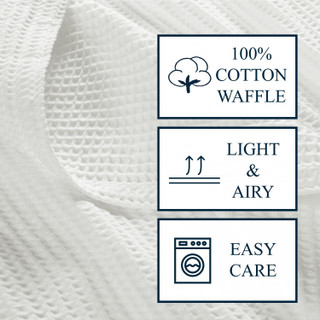 Thumbnail 11: CANNON Cannon Heritage Cotton Waffle Throw Blanket 