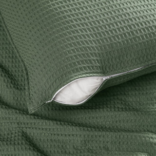 Thumbnail 4: CANNON Cannon Heritage Cotton Waffle Decorative Pillow 