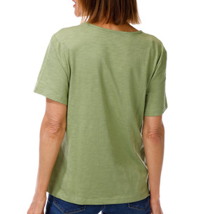 Thumbnail 3: Coral Bay Petite Game Day Embellished & Embroidered Crew Tee 