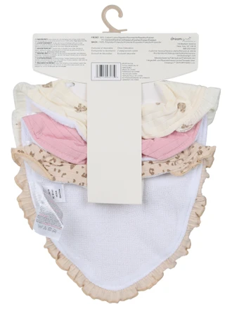 Thumbnail 2: Apple + Ivy 3 Pk Ruffle Baby Bib Set   