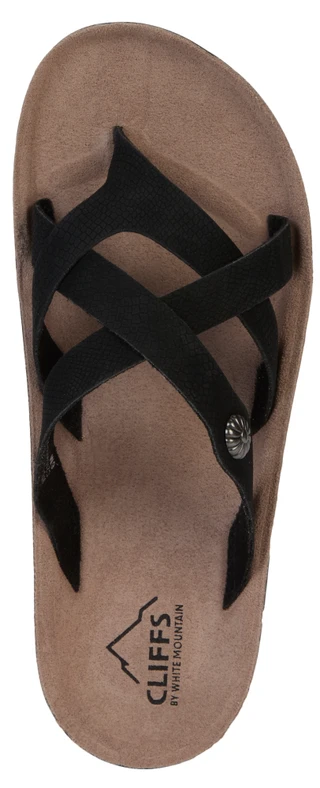 Thumbnail 3: White Mountain Women's Crossband Comfort Slides  