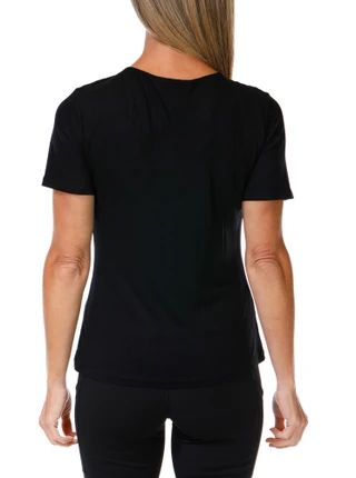 Thumbnail 2: Catherine Malandrino Women's Solid Short Sleeve Top  