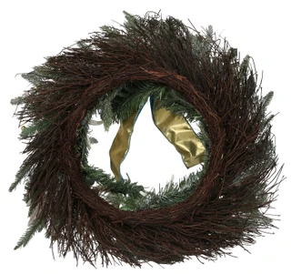 Thumbnail 2: Magical Season 24 in Coastal Christmas Ball & Sea Life Wreath with Bow 