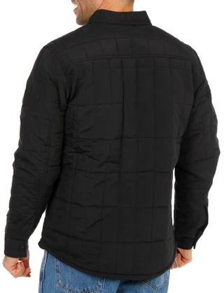 Thumbnail 2: Weatherproof Vintage Men's Quilted Snap Front Shirt Jacket 