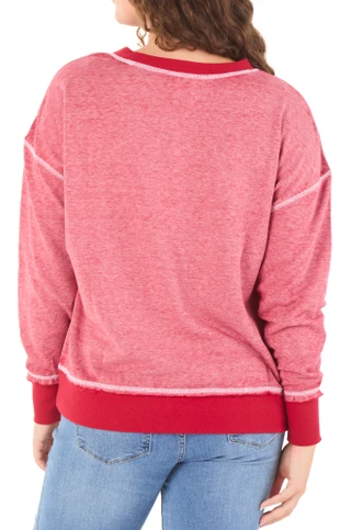 Thumbnail 2: Magical Season Women's Embroidered Long Sleeve Christmas Fleece Top 