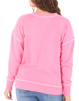 Thumbnail 2: Magical Season Women's Christmas Embroidered Long Sleeve Fleece Top 