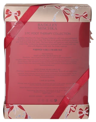 Thumbnail 2: BADGLEY MISCHKA Women's 3 Pc Foot Therapy Collection with Slippers & Creams 
