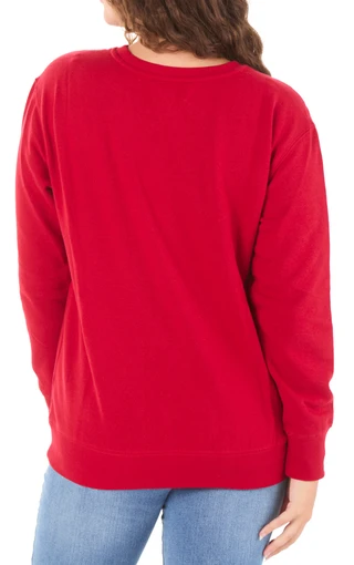 Thumbnail 2: Magical Season Women's Long Sleeve Christmas Graphic Fleece Top 