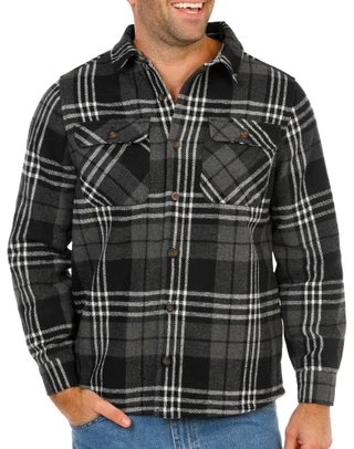 Thumbnail 1: Smith's Workwear Men's Flannel Shacket 
