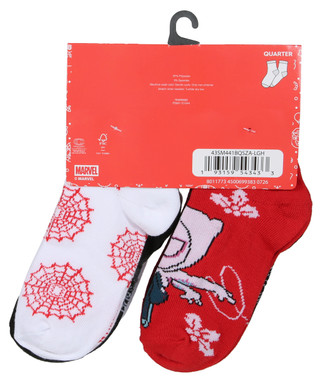 Thumbnail 2: Marvel Boys 8 Pk Christmas Spiderman Quarter Socks 