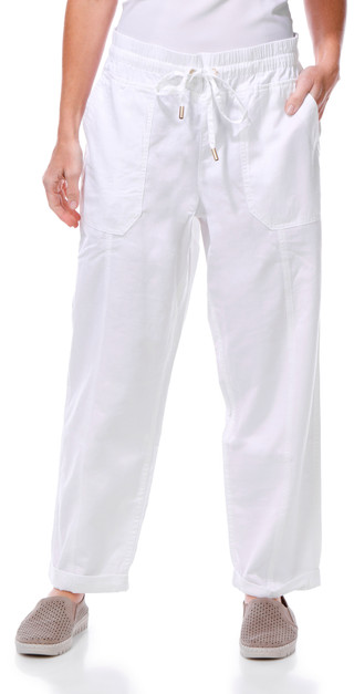 Thumbnail 1: Nautica Women's Solid Cuffed Pull On Utility Pants 