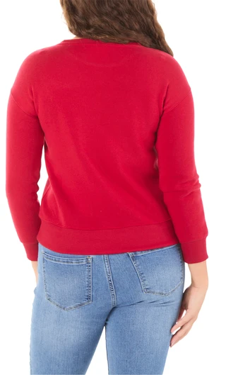 Thumbnail 2: No Comment Big Girls Christmas Graphic Fleece Top w/ Hat 