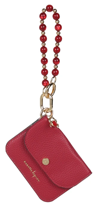 Thumbnail 1: Nanette Lepore Credit Card & ID Holder with Detachable Beaded Bracelet 